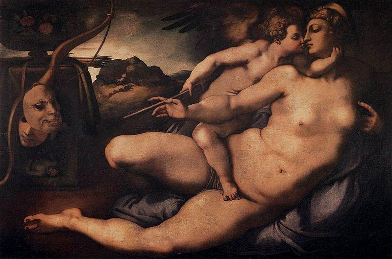 Jacopo Pontormo Venus and Cupid oil painting picture